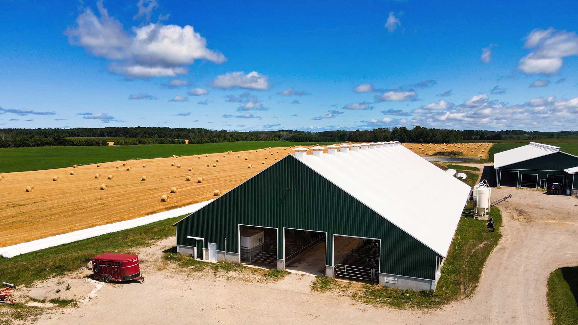 fabric dairy barn