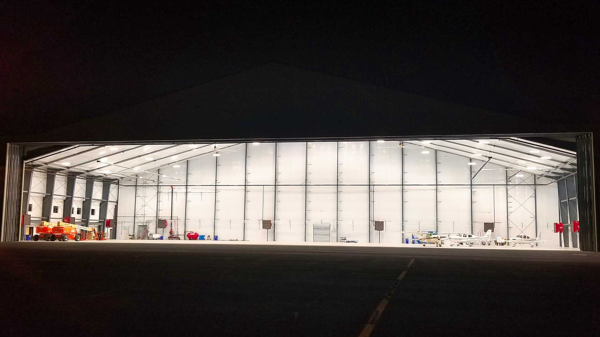 airplane hangar building