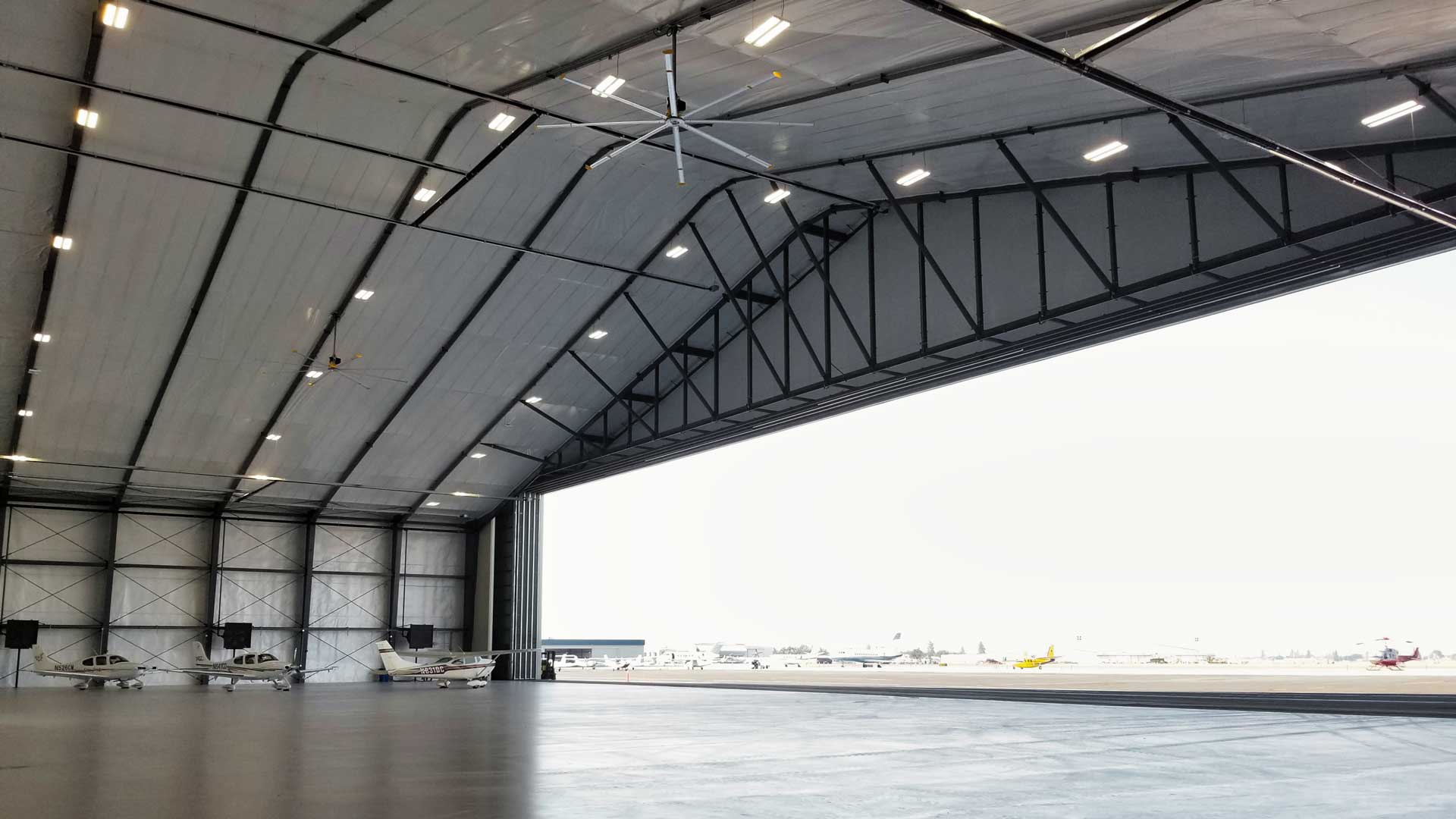 small airplane hangar