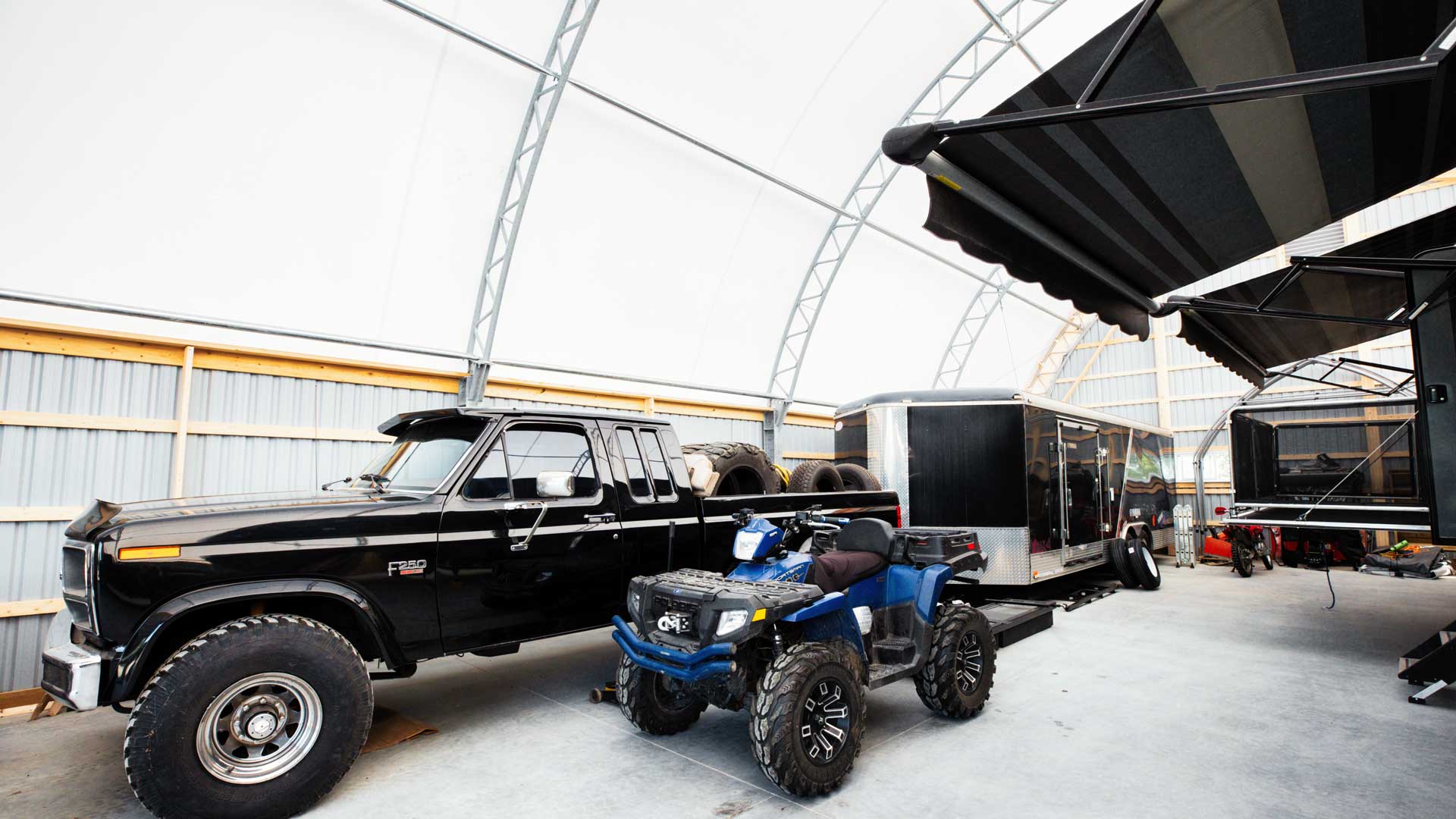 equipment under commercial equipment storage