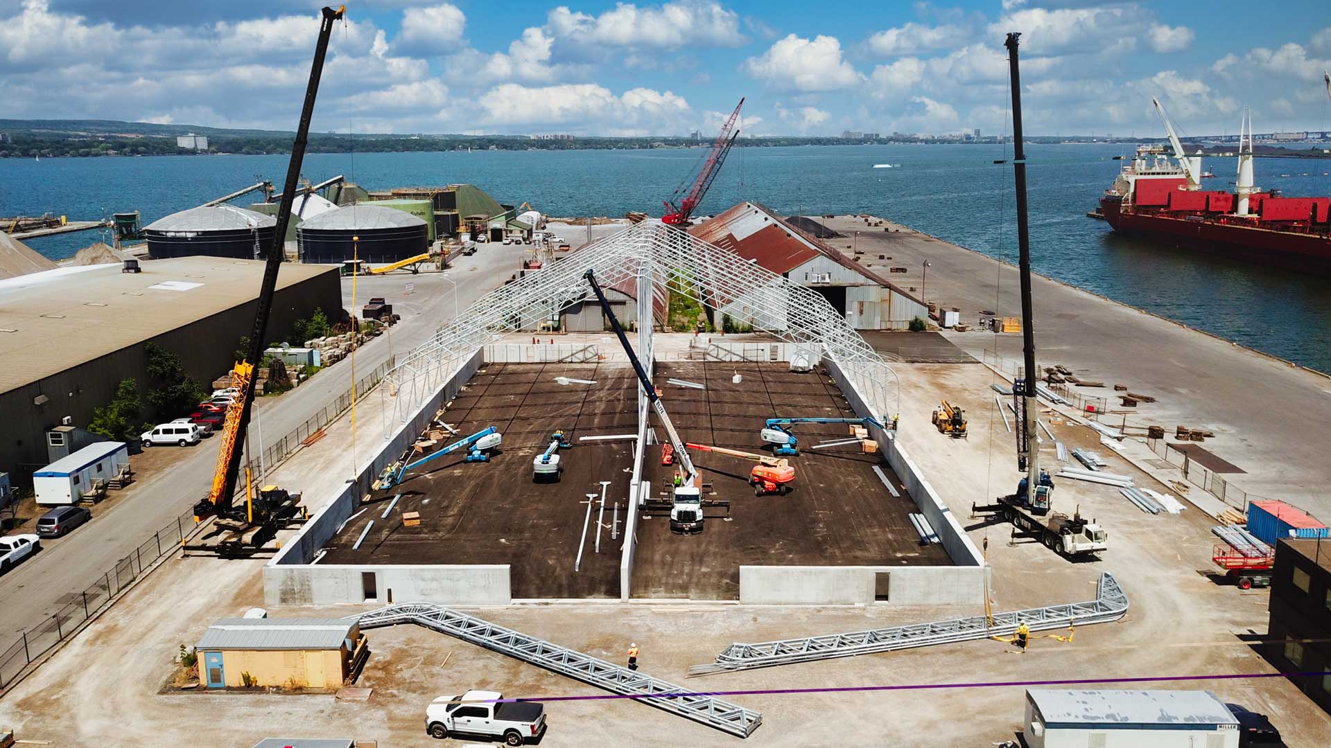 boat storage building process